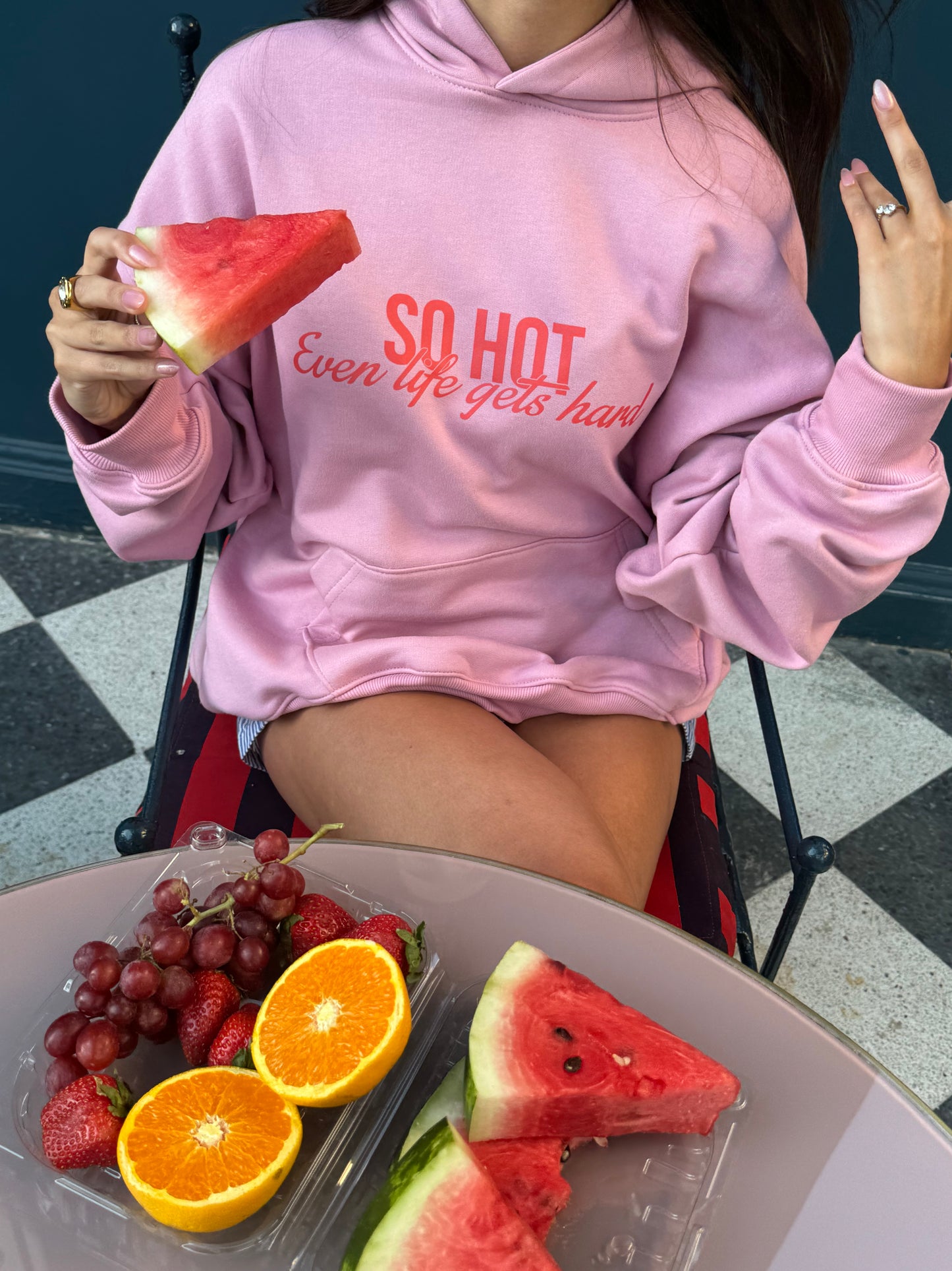 HOT PINK HOODIE