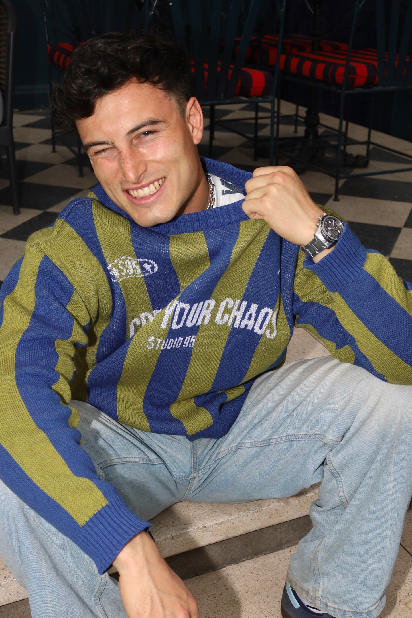 KNITWEAR RAYAS VERDE