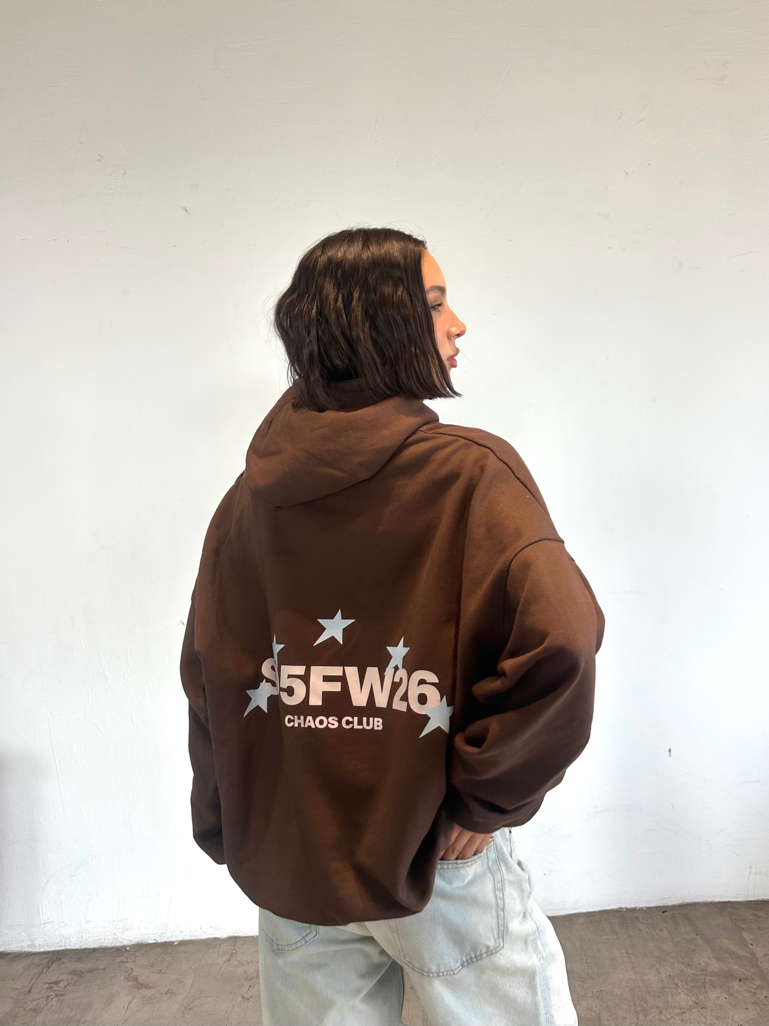 CHAOS CLUB HOODIE (CAFÉ)