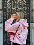 #62 FULL STARS HOODIE ROSADO (L/XL)
