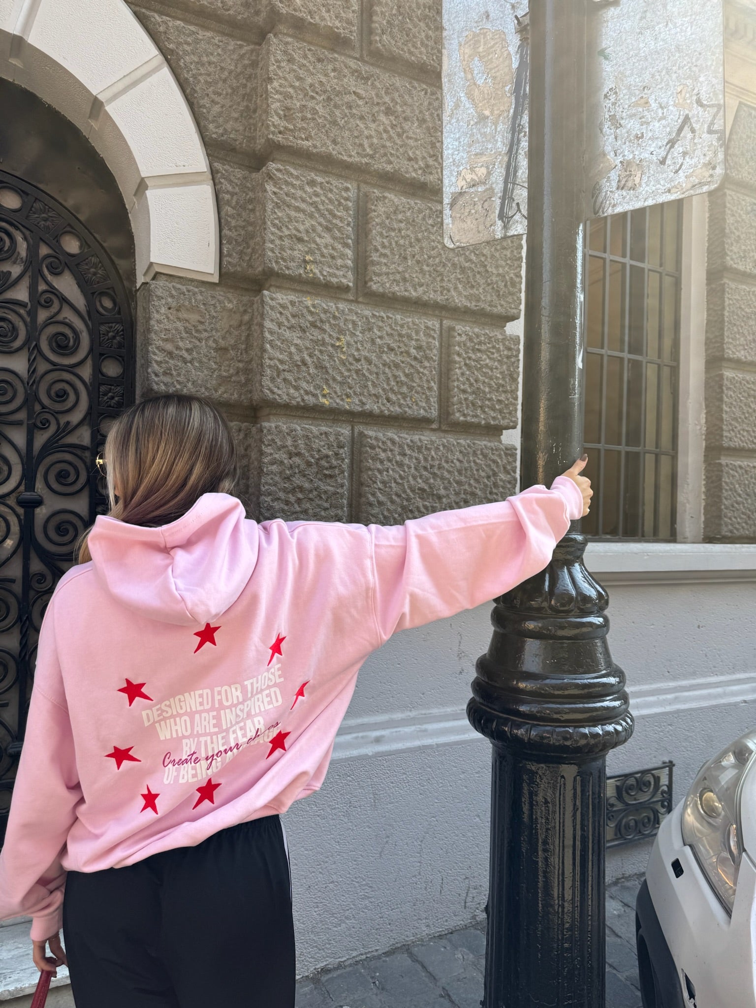 FULL STARS HOODIE (ROSADO)