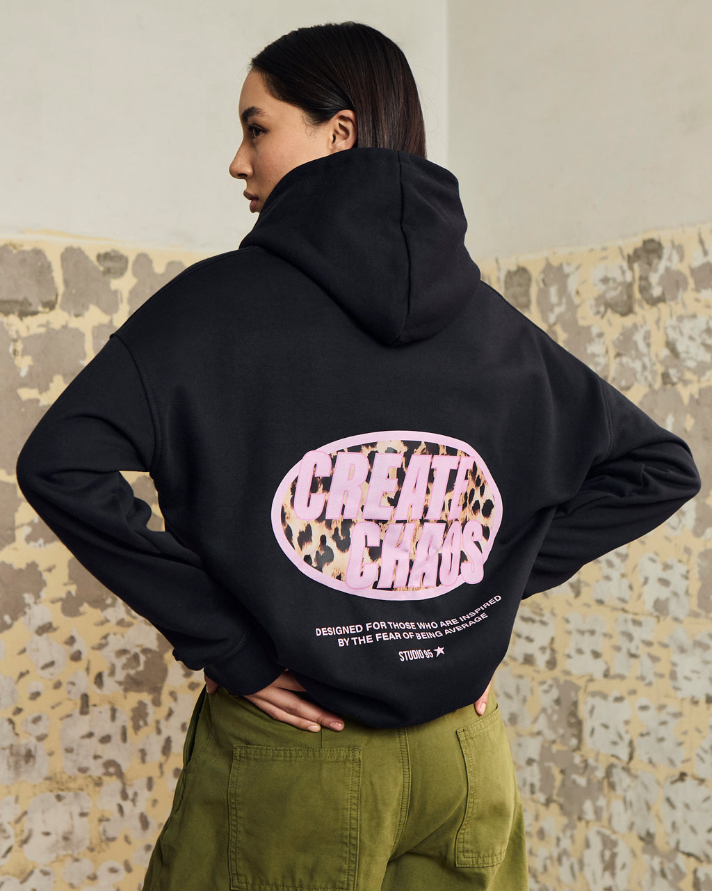 CHEETAH HOODIE (NEGRO)