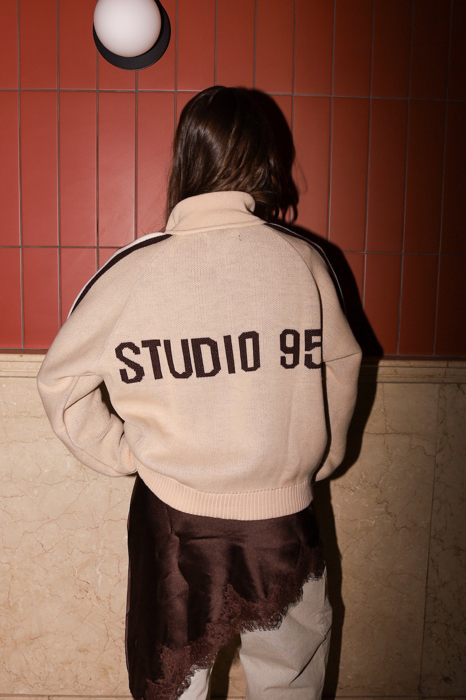 ZIPPER KNIT (BEIGE/CAFE) (ENVÍO SAMEDAY)