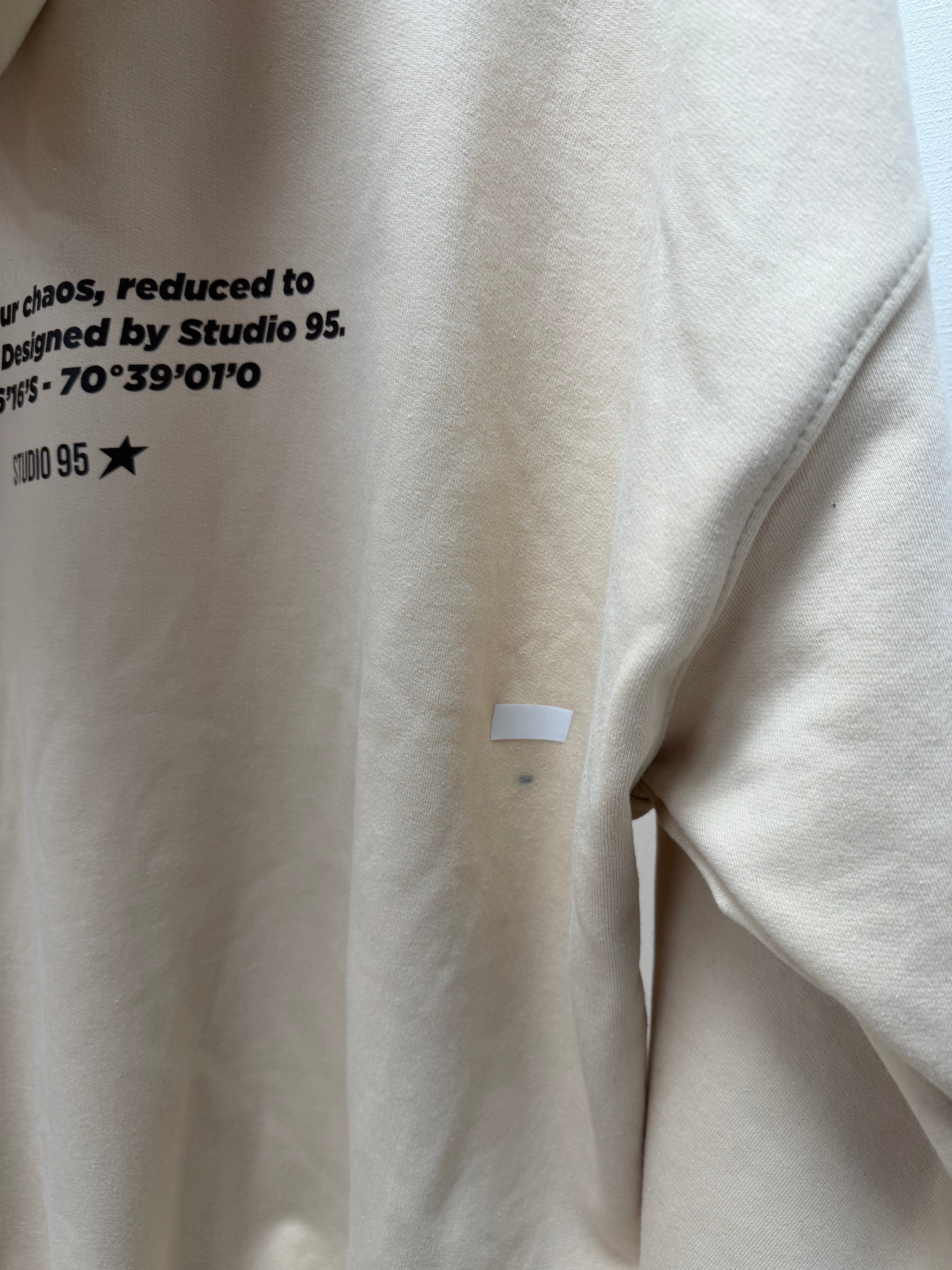 #12 ESSENTIAL HOODIE (BEIGE)  (L/XL)