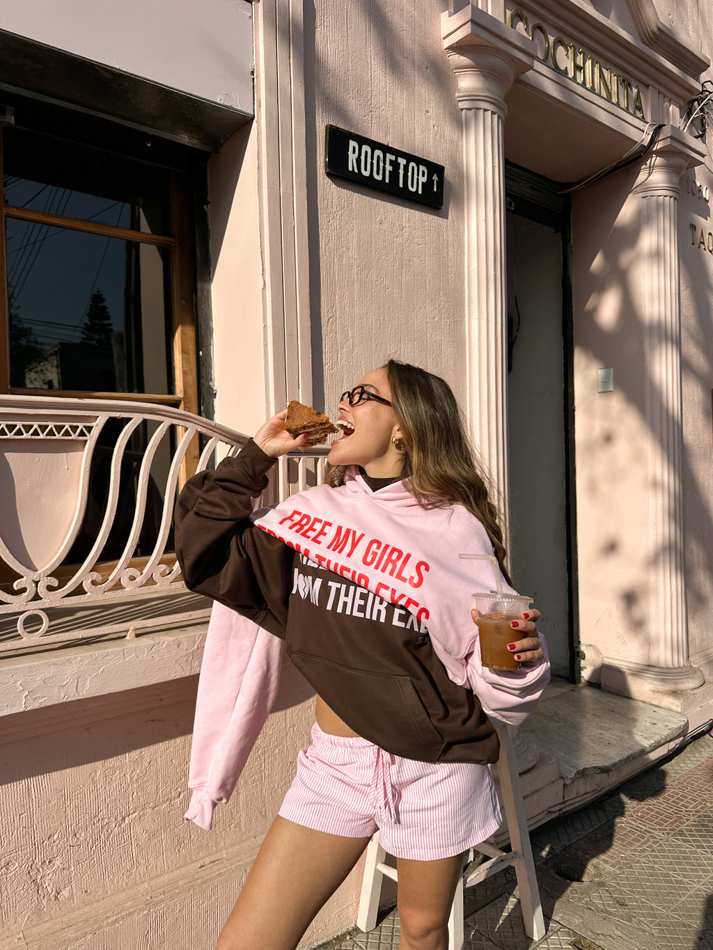 FREE MY GIRLS HOODIE (BROWN)