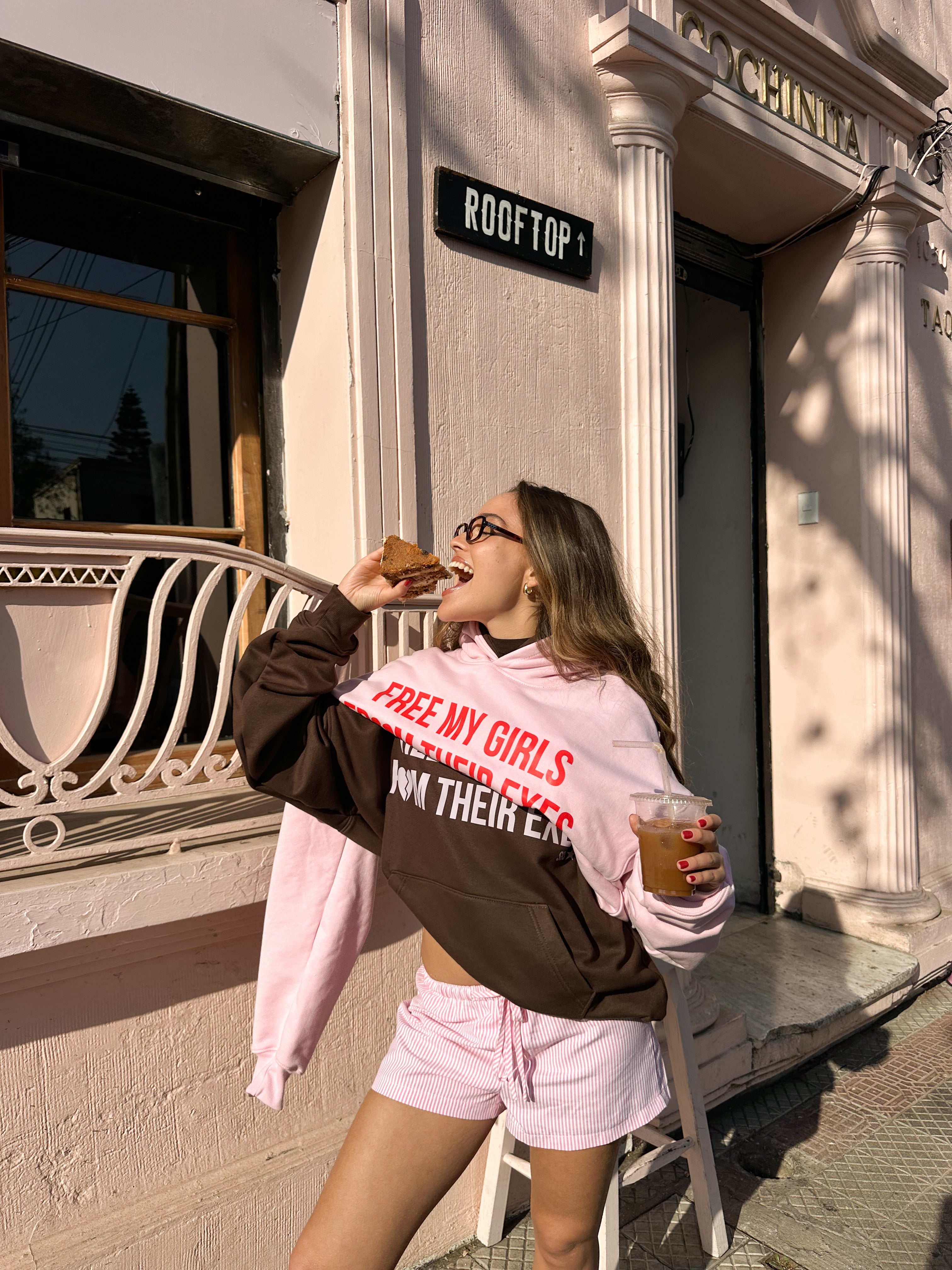 FREE MY GIRLS HOODIE (BROWN)