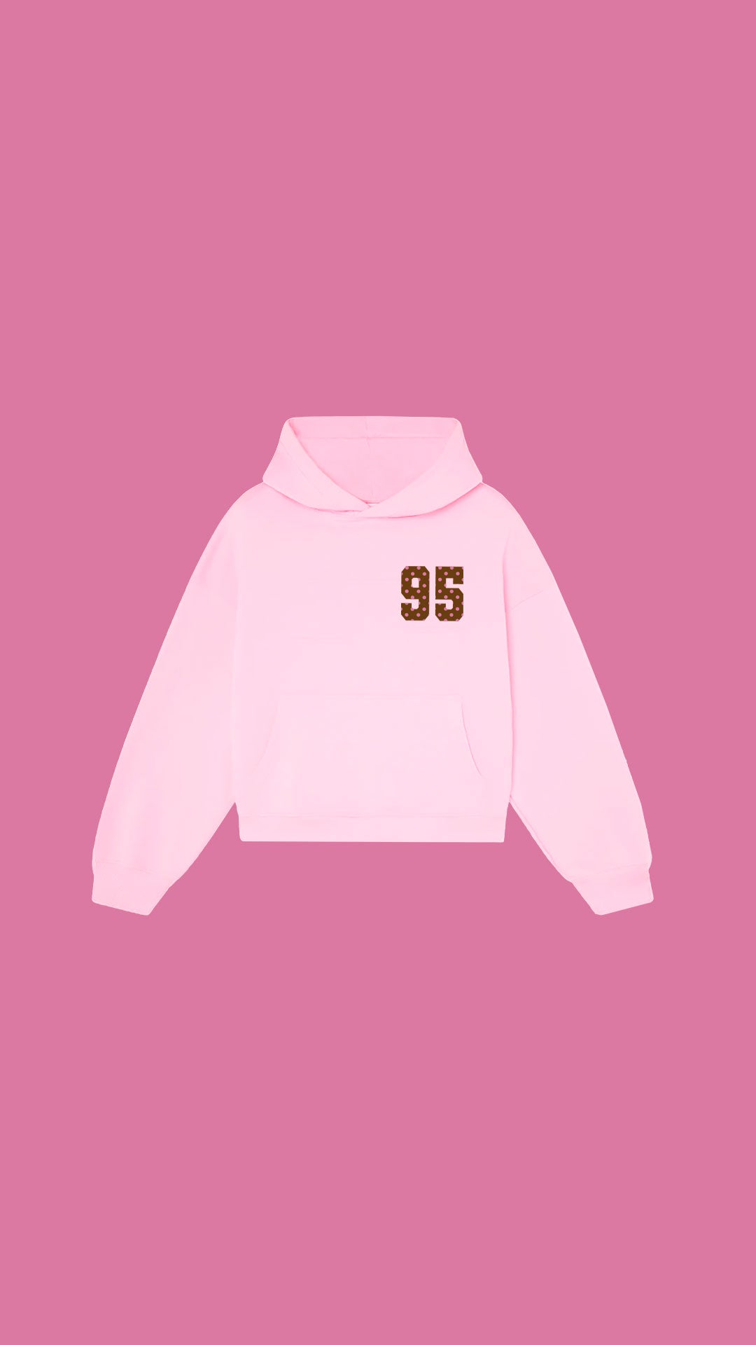 95 DOTS HOODIE (ROSADO)