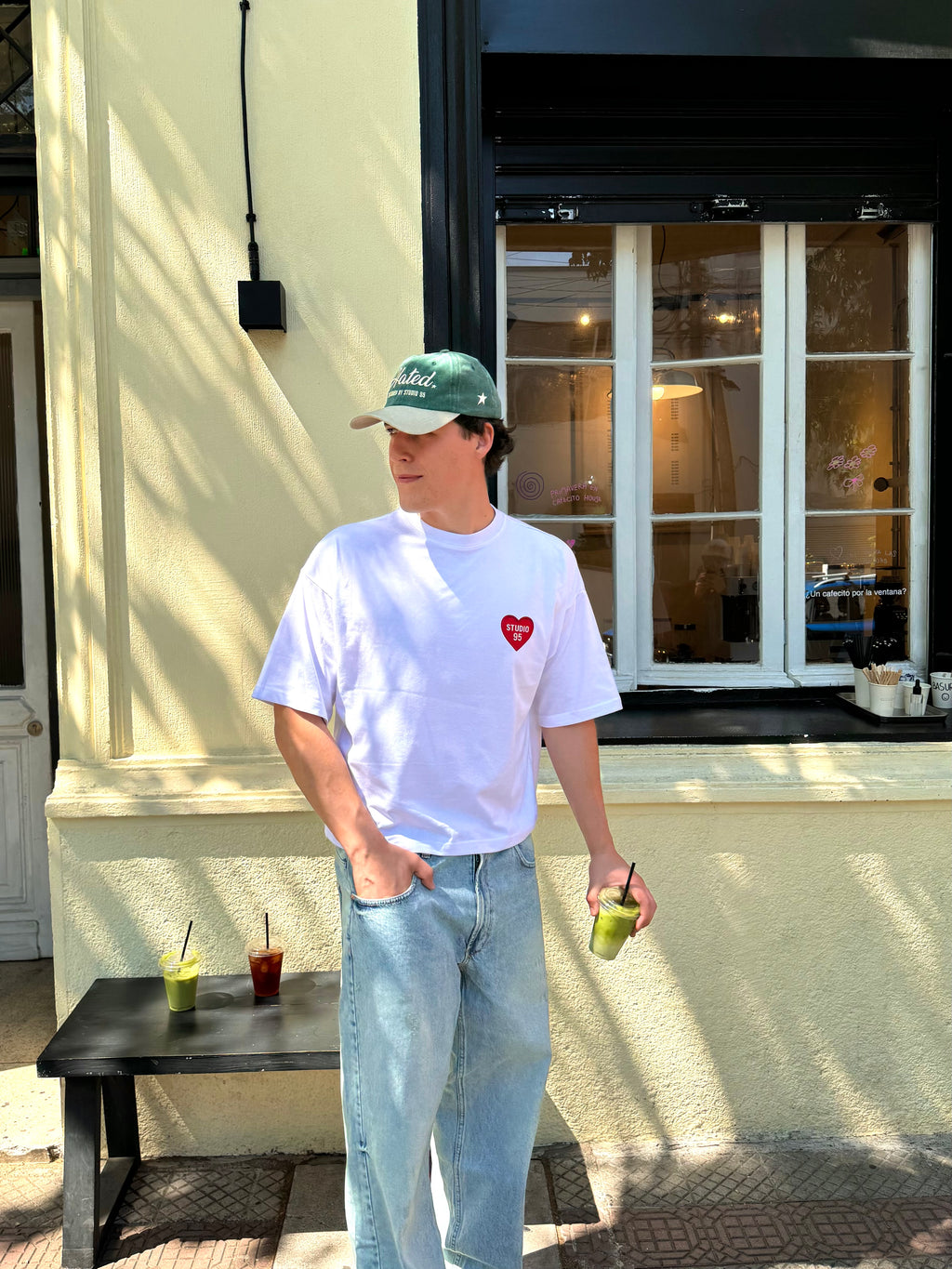 HEART PATCH TEE (BLANCA)