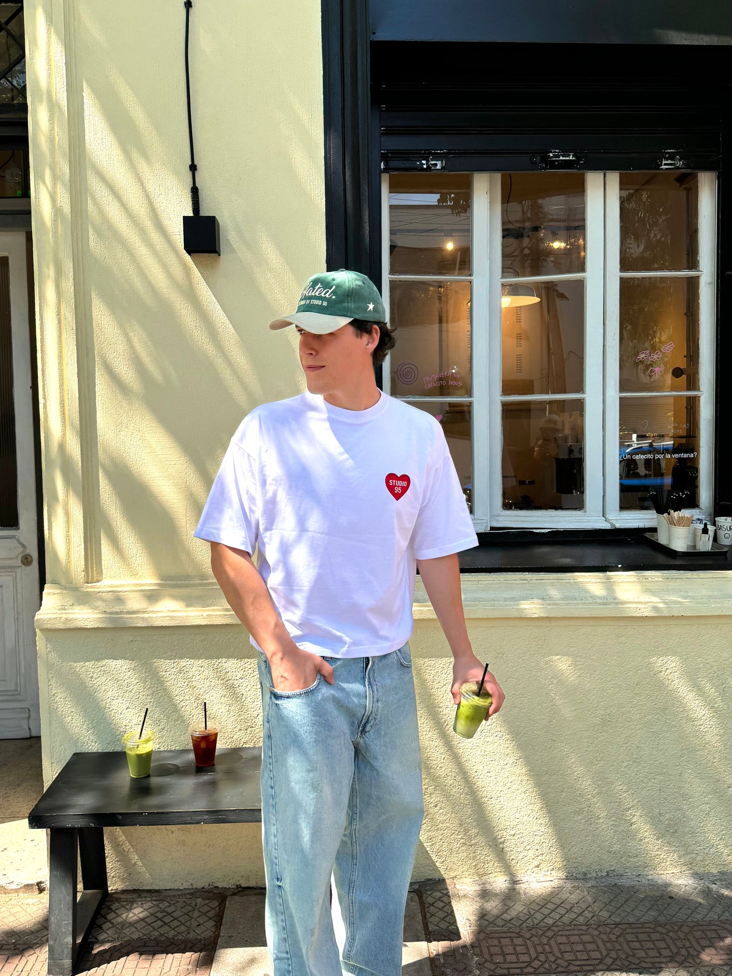 HEART PATCH TEE (BLANCA)