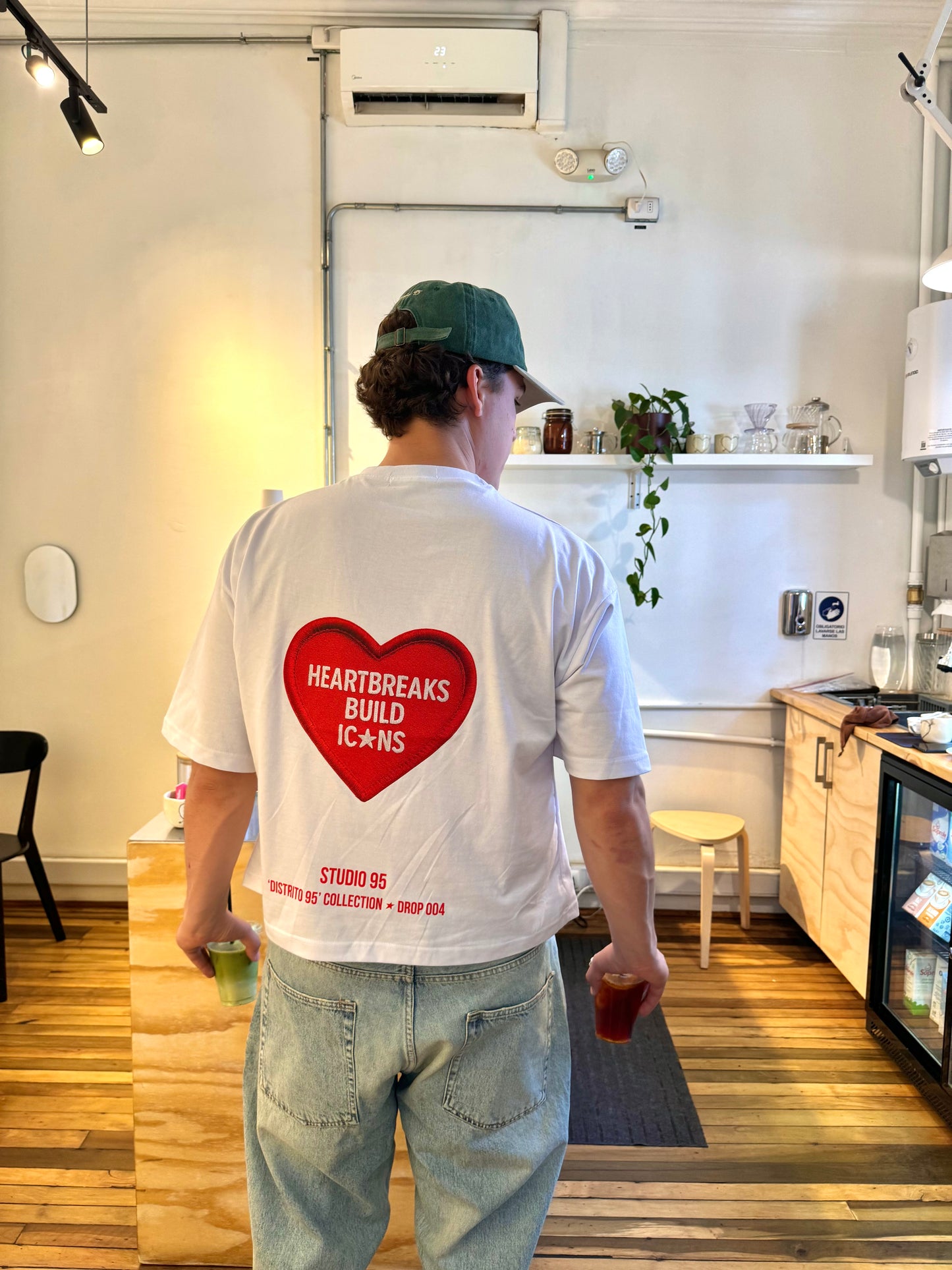 HEART PATCH TEE (BLANCA)