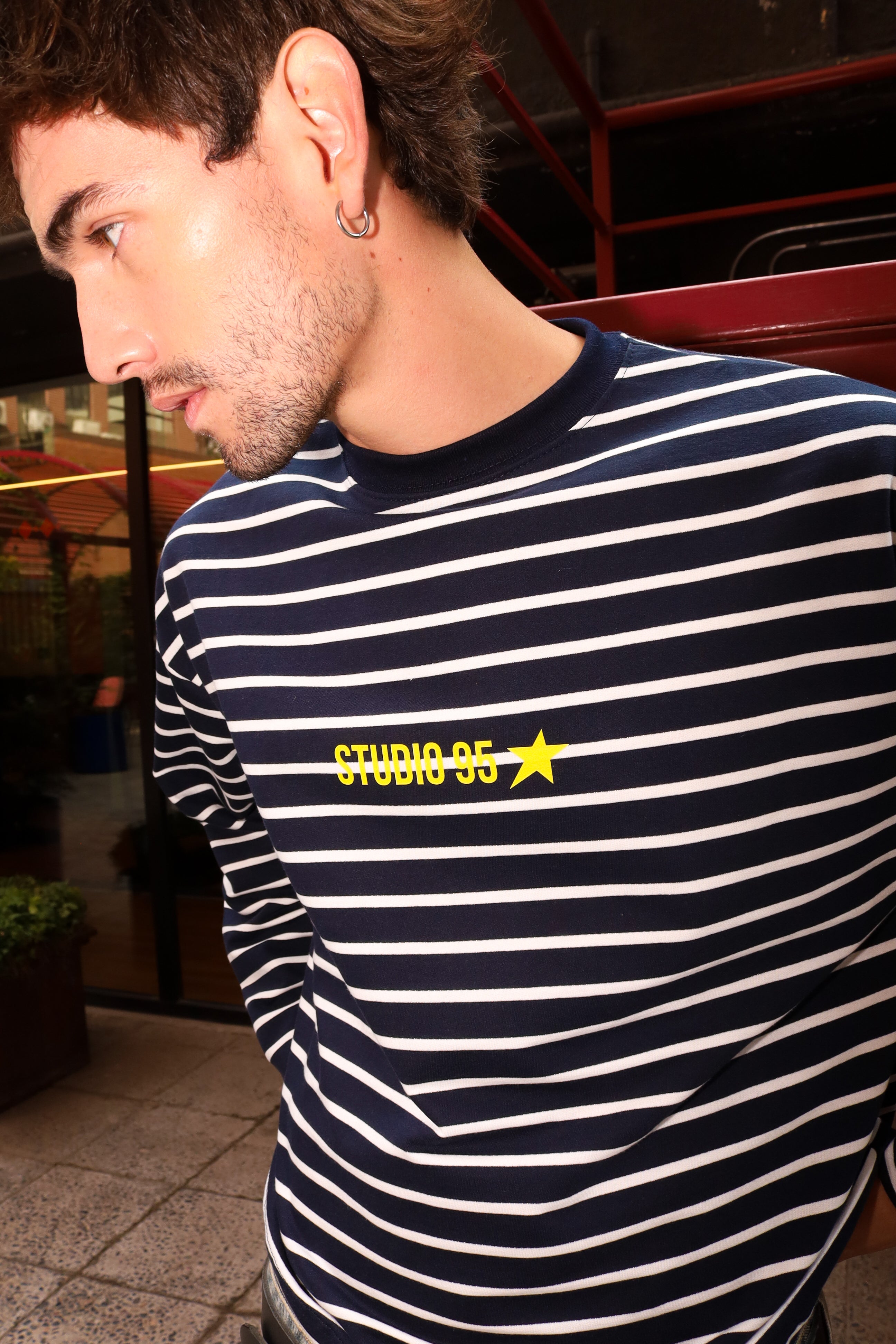 FW26 TEE (RAYAS AZUL)