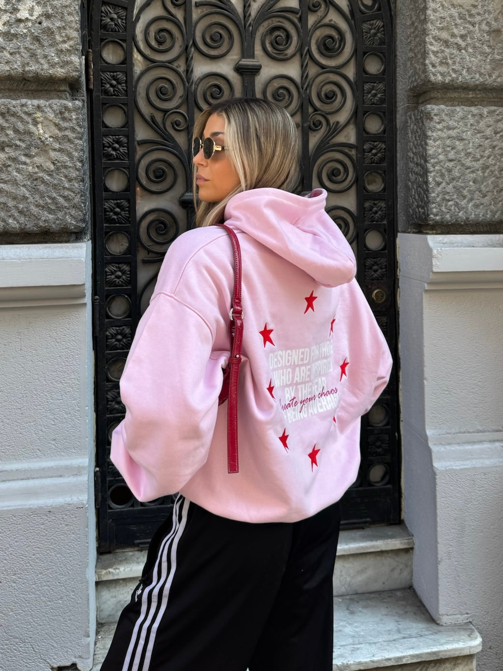 FULL STARS HOODIE (ROSADO)