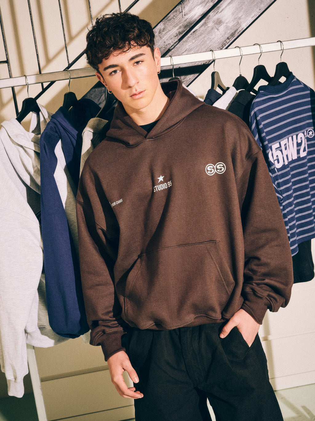 S95WORLD HOODIE (CAFÉ)