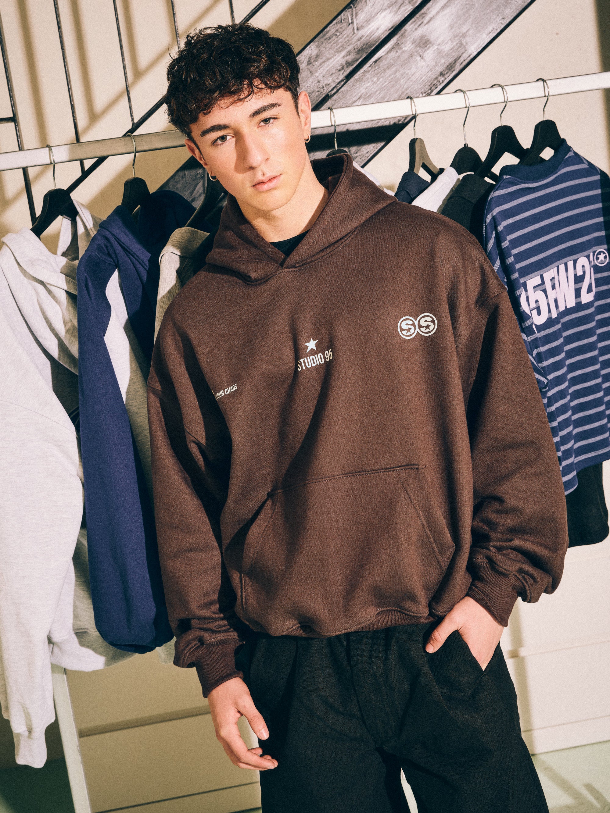 S95WORLD HOODIE (CAFÉ)