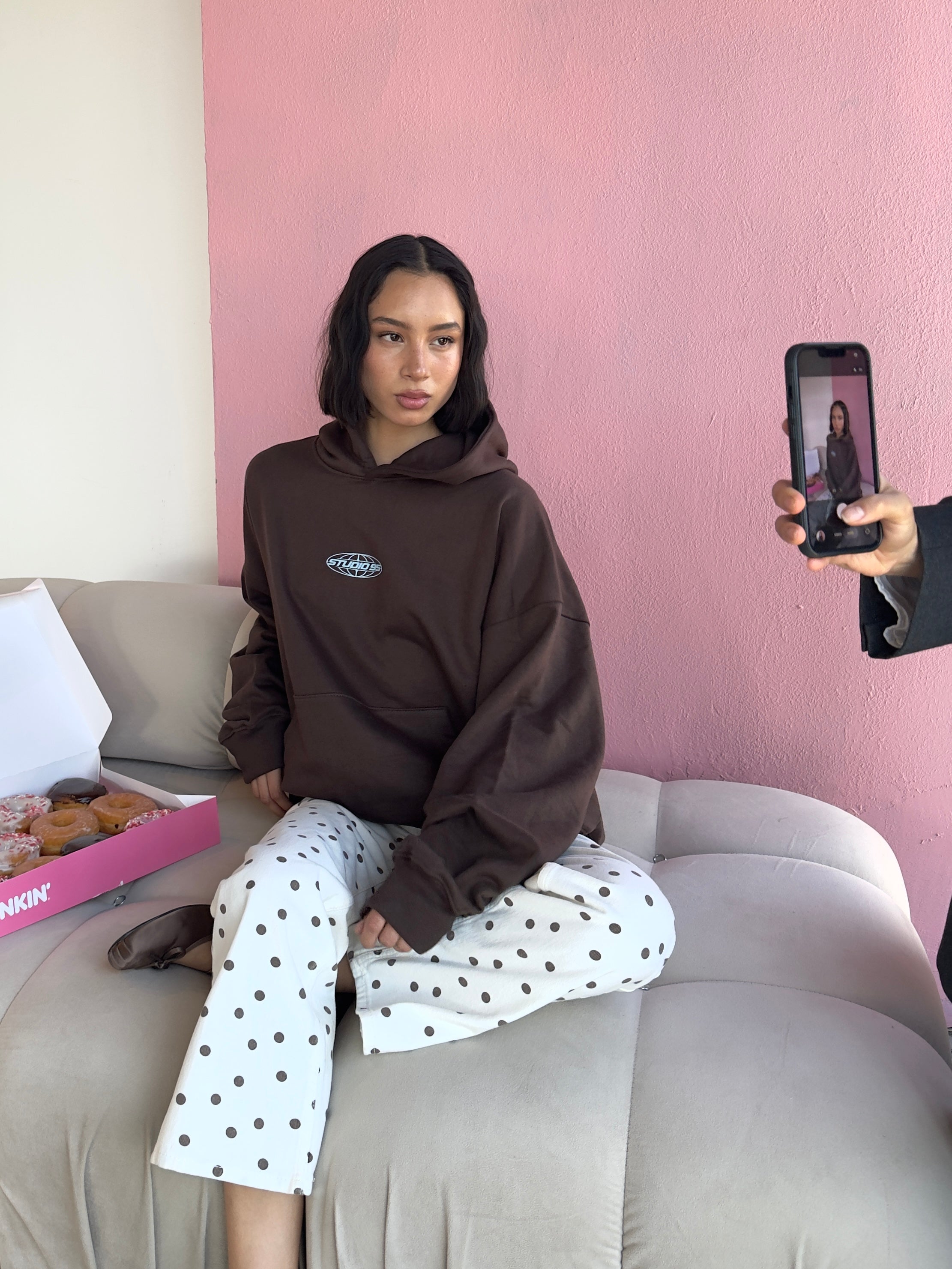 CHAOS CLUB HOODIE (CAFÉ)