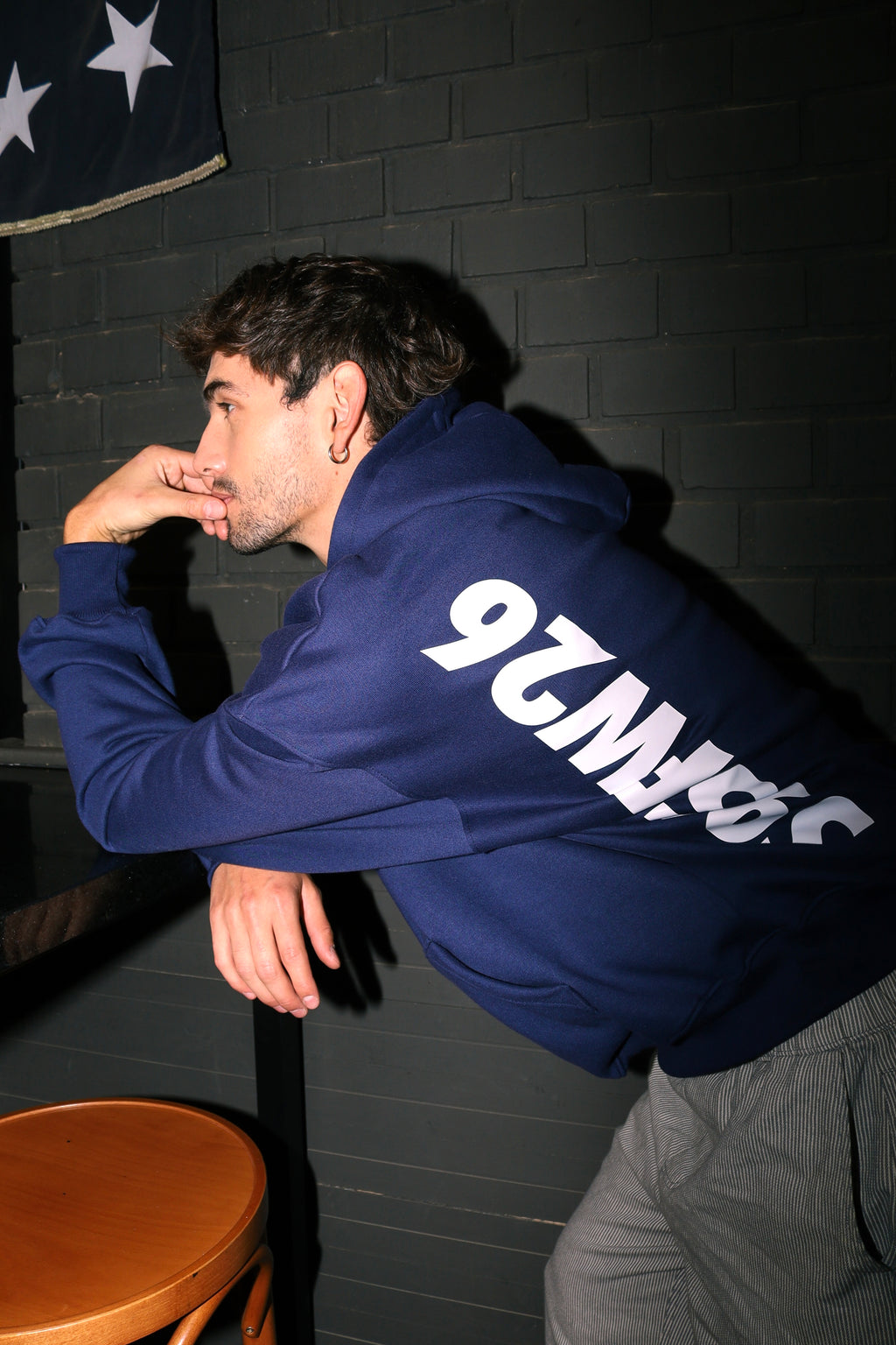 VERTICAL HOODIE (AZUL) (ENVÍO SAMEDAY)