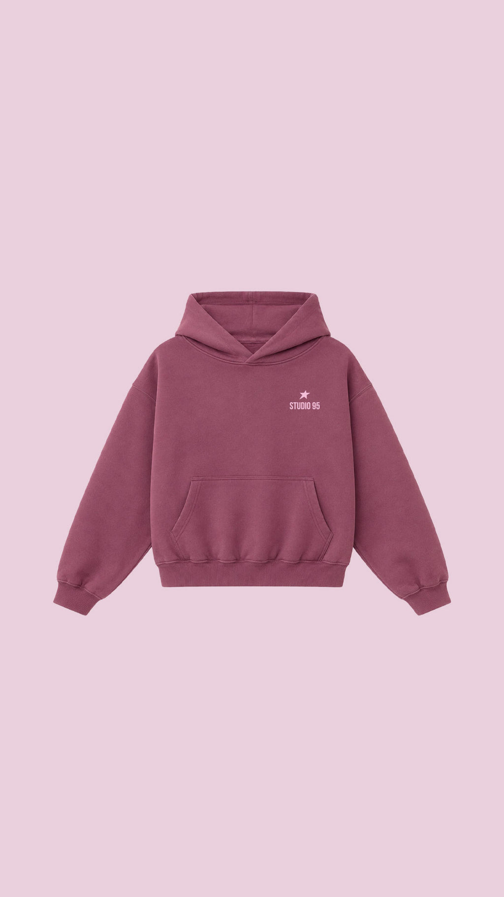 BURGUNDY HOODIE