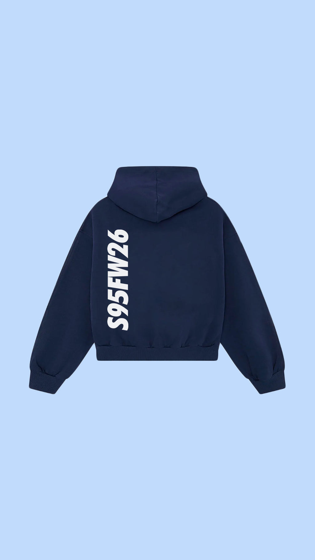 VERTICAL HOODIE (AZUL) (ENVÍO SAMEDAY)